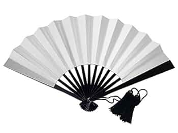 高級拵え　鉄扇１尺　白／日の丸　⑤ 尾形刀剣 鉄扇の通信販売｜尾形刀剣 鉄扇なら防犯対策ネット