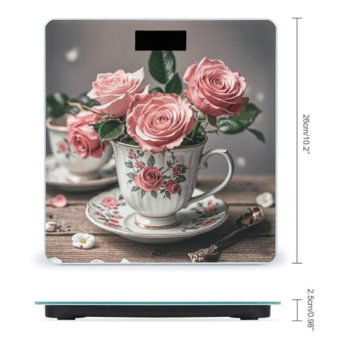 Báscula Digital de Baño GHEPSDW de Vidrio Templado miniatura 2