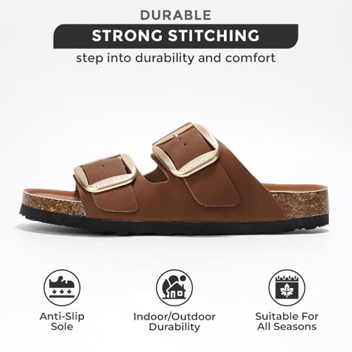 project cloud genuine leather flat sandals for women 2025 comfortable beach essentials womens sandals memory foam vacation essentials slides for women footwear santorini