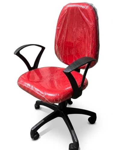 Image of FC Revolving Executive Desk Task Computer Office Ergonomic Living Room Home & Study Office Revolving Chairs (Red)