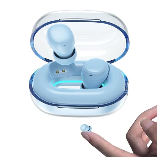 Invisible Mini Small Earbuds In Ear Headphones Wireless Bluetooth Invisible Earphones for Small Ears Sleep Ear Buds Kids Wireless Bluetooth Mini Earbuds Spy Earpiece for iPhone Android Work Driving