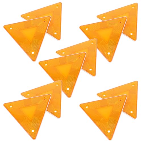 Triangles réfléchissants voiture jaune perforé et réflecteur pare-chocs arrière camion