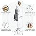 Vlush Sturdy Coat Rack Stand, Entryway Hall Tree Wooden Coat Rack Hanger for Coat,Jacket,Hat,Clothes,Purse,Scarves,Handbags,Umbrella-(8 Hooks,Ivory White)