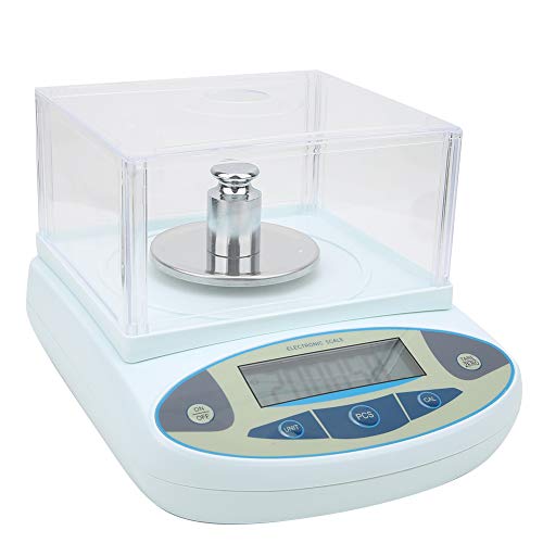 200 G X 0,001 G 1 Mg Labor-Analysewaage, Digitale Schmuckwaage mit 100 G Gewicht, Hochpräzise Elektronische Waage (EU-Stecker)