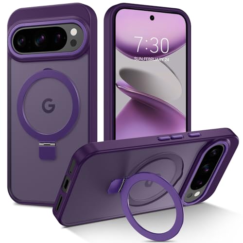 DUEDUE for Google Pixel 9/9 Pro Case Compatible with MagSafe Purple