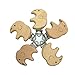 Arakierst 5pcs Natural Wood Suspender Pacifier Clips Cute Beech Wooden Animal Elephant Shape Clips DIY Beading Pacifier Chain Accessory