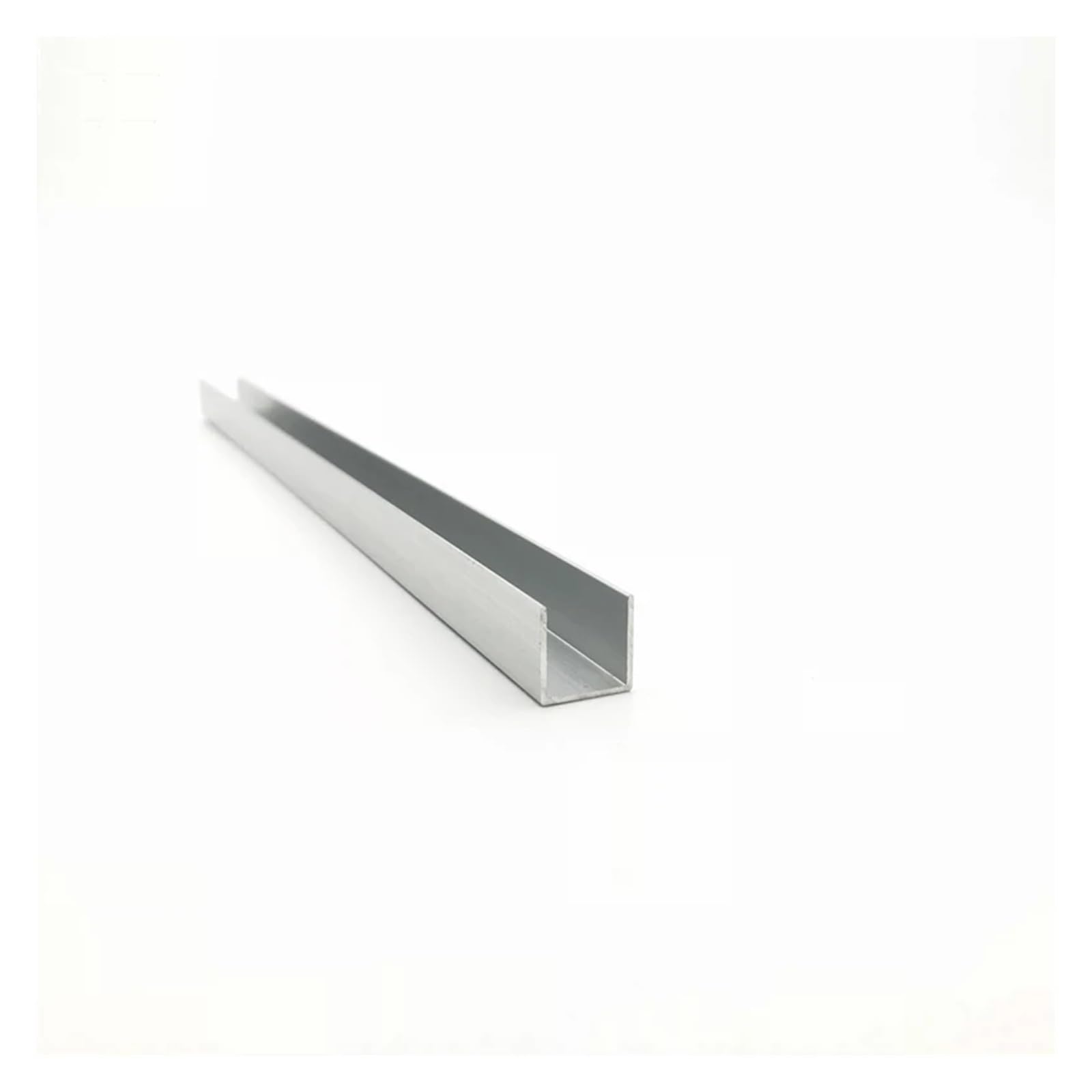 U Shape Aluminum U-Shape Aluminum, Outer Width 10mm, Length 50cm,Aluminum Alloy Glass Covered Edge Strip(10mm x 5mm x 1mm)
