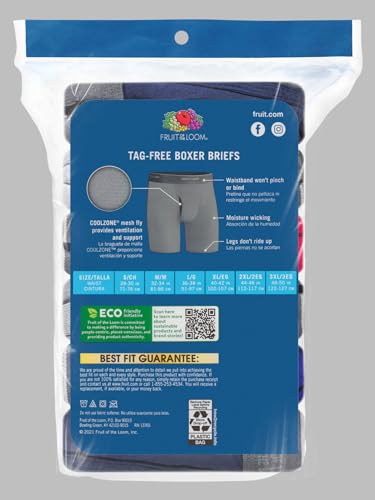 Image of Fruit of the Loom Men's Coolzone Boxer Briefs, Moisture Wicking & Breathable