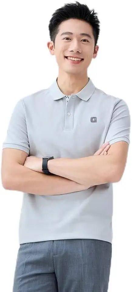Giordano Mens Regular Polo Grey