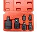 Produktbild Wieprima Adapter-Satz 6-tlg,1/2 zoll auf 3/8 zoll,3/8 zoll auf 1/2 zoll,1/4 zoll auf 3/8 zoll,3/8 zoll auf 1/4 zoll,3/4 zoll auf 1/2 zoll,1/2 zoll auf 3/4 zoll für Nüsse und Ratschen (schwarz)