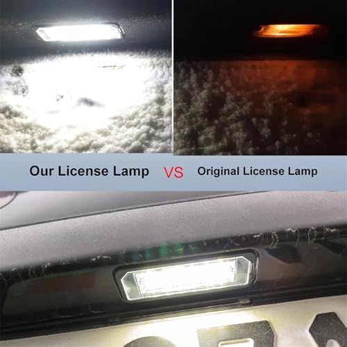 Luces matricula LED para coche Superb 3T4 luz trasera impermeable de 12V 2Uds 6