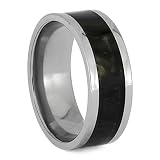 Springbok Horn 8mm Titanium Wedding Band