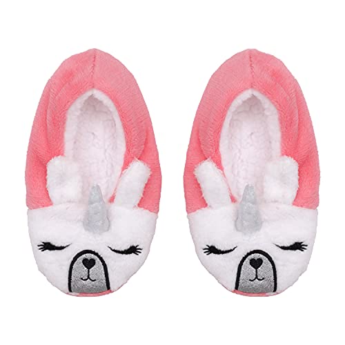 Btween Girls’ 3 Pack Sleepwear Set, Llamacorn Sweater And Slip-Ons With Rainbow Velour Pajama Bottoms, Size 12 #TOP4