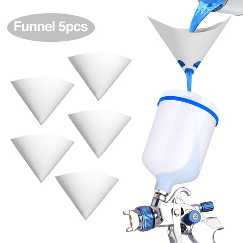 HVLP Lackierpistole Spritzpistole mit 3 Düsen 1,4/1,7/2,0mm, 600ml Plastikbecher, Luftdruckregler, Lacksiebe usw. Profi Druckluft Farbsprühsystem Spraypistole Kit für Autos, Möbel