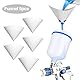 HVLP Lackierpistole Spritzpistole mit 3 Düsen 1,4/1,7/2,0mm, 600ml Plastikbecher, Luftdruckregler, Lacksiebe usw. Profi Druckluft Farbsprühsystem Spraypistole Kit für Autos, Möbel