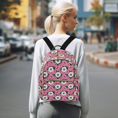 Mochila estampada llamativo estampado animal múltiples bolsillos S 7