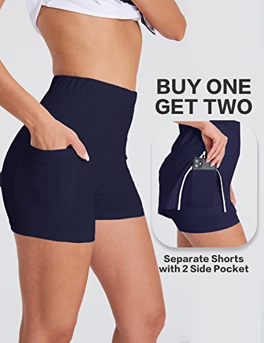 Hiverlay Tennis Dresses for Women with 2 Pockets Built in Shorts UPF 50+ Golf Dress Workout Athletic Dresses3