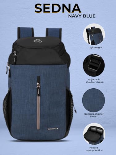 Image of COSMUS Sedna 17 Litre Blue-Black Laptop Backpack