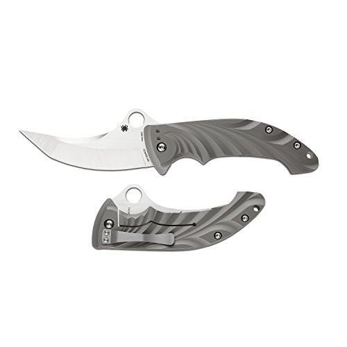 Spyderco Tighe Stick Plain Edge Folding Knife with 3.90
