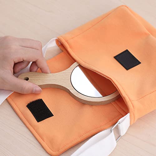 Lurrose 6Pcs Hand Mirror Hand Held Mirror Handheld Mirror Hand Mirrors With Handle Wood Vanity Cosmetic Mirror Travel Makeup Mirror For Women ( 6. 2 X 3. 5 Inch ) #TOP5