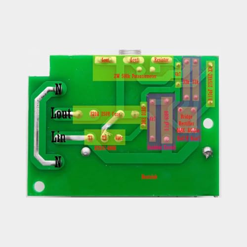 Image of Shockley E-DIMMER AC 50-220V 4000W SCR Triac Electric Voltage Regulator Temperature /Motor Speed Controller Light Dimmer (4000W SCR Triac - 1 Piece)