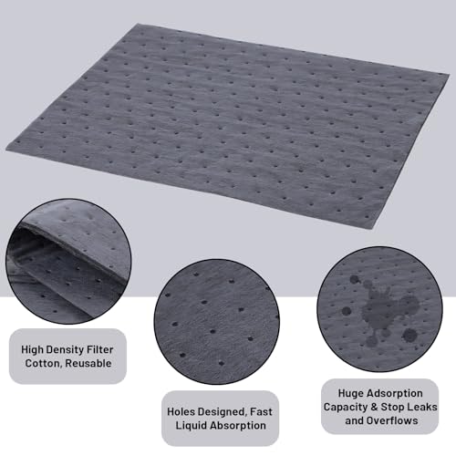 E-Sds ABP001 Oil Spill Mat, Oil Absorbent Pads For Spills Other Liquids 13 Inch X 10 Inch X 2Mm Water Absorbent Mat thumb #2