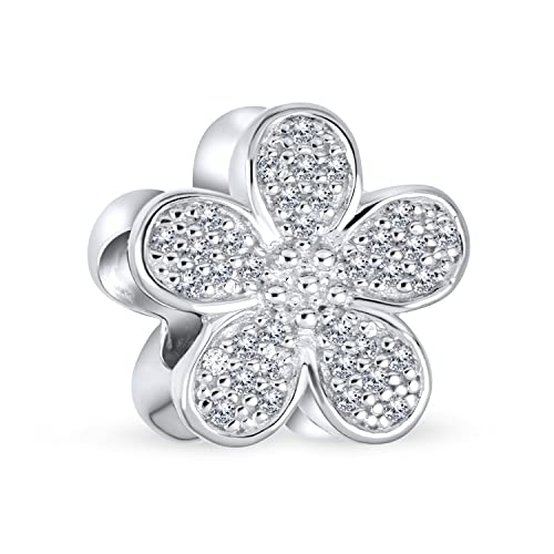 Abalorio de flor para pulsera europea ideal para looks diarios de adolescentes