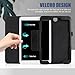 Slim Leather Case for Samsung Galaxy Tab 3 7.0 Inch 2013 (SM-T210 T215 P3200), Multi-Angle Stand Full-Protective Tablet Cover Book Case with Stylus Pen,Screen Film (Black)