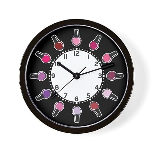 CafePress Nail Salon Clock 10" Wall Clock for Livingroom, Kitchen, or Office