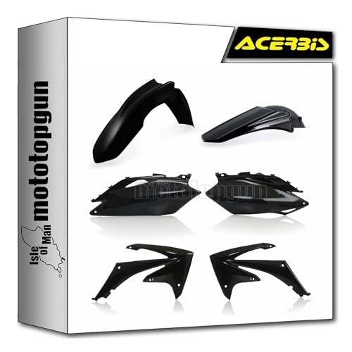 Cache carénage Acerbis 0013148.090 noir ultra résistant aux chocs pour Honda CRF 450 R