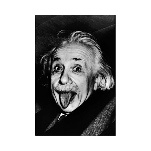 Albert Einstein Canvas Portrait – Chicago Skyline Art