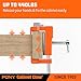 PONY 2-Pack Cabinet Clamps, 8510 Cabinet Claw, Face Frame Clamps for Installing Cabinets, 440 lbs Load Limited Orange