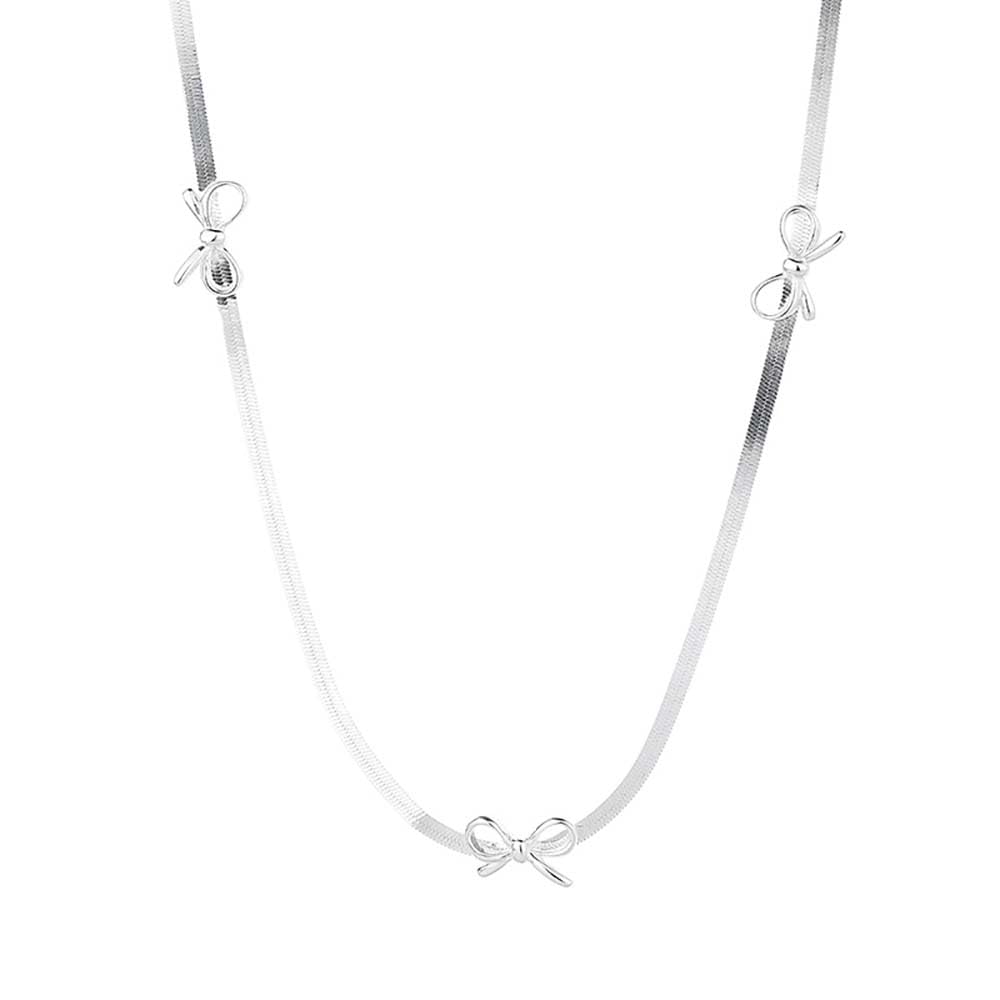 Collier réglable pour femmes en argent résolvant les problèmes de taille - 5