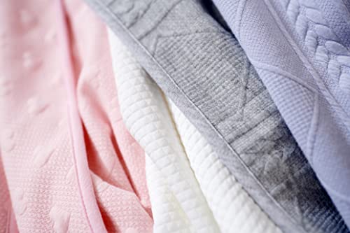 Image of GooseWaddle Luxury Knit Baby Blanket (30 inchx40 inch), Premium Comfort from Ultra Soft Fabric That Get Softer with Use, Perfect for Any Infant Nursery, Boy or Girl, Machine Washable (Lavender)