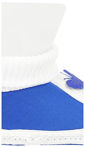 Image of Neska Moda 0 To 6 Months Baby Boys & Girls Cotton Butterfly Slip On Baby Booties