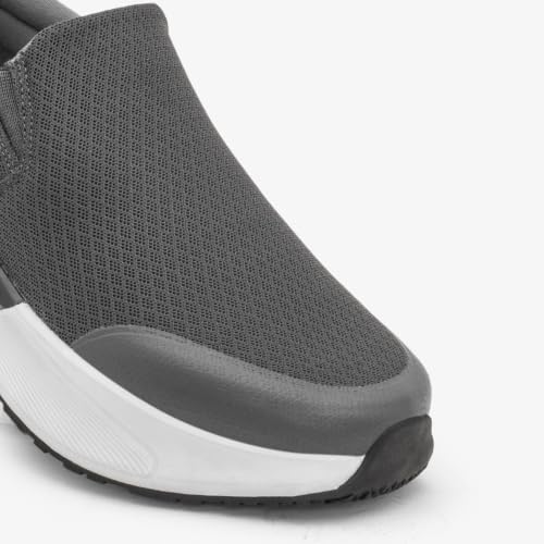 Image of Red Tape Men's Walking Shoes Dark Grey Mesh TPU Round Toe Slipon