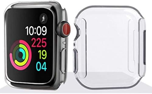 Silicone soft case For Apple Watch series 4 44mm TPU Protector Cases for  iWatch All-around Cover thin Clear frame: Buy Online at Best Price in Egypt  - Souq is now Amazon.eg