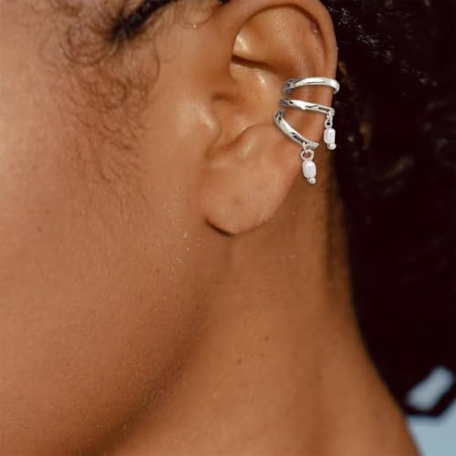 Image of Ear Cuffs Non Piercing Chunky Ear Cuff Earrings for Women Non Tarnish Clip on Cartilage Earrings Trendy Jewelry No Pierced Ears Fake Earring Set Fashion Accessories Jewelry Birthday Gifts