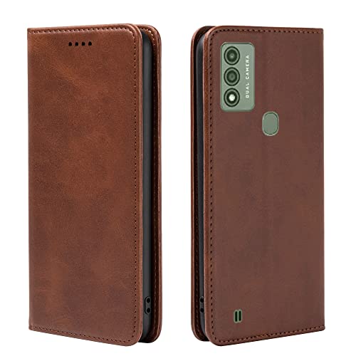 Futanwei Voix Case | Flip Case For Wiko Voix Cellphone | Wiko U616At Phone Case | Premium Pu Leather Flip Wallet Case | Hidden Magnetic Adsorption | Built-In 3 Card Slots & 1 Cash Pocket | Brown #TOP4