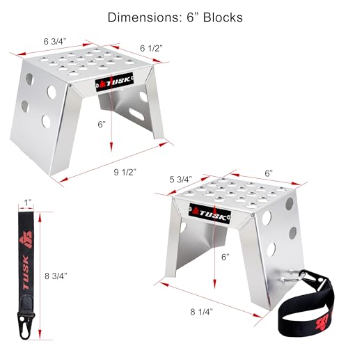 Bloques de arranque Moto Racing Tusk de 6 pulgadas para motocross 4