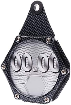 qiuxiaoaa New Waterproof Scooters Quad Bikes Mopeds ATV Motorcycle Tax Disc Plate Holder Motorcycle waterproof tax card Carbon pattern