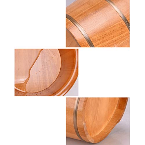 Tina de baño para pies de madera Katzowen sin tapa miniatura 7