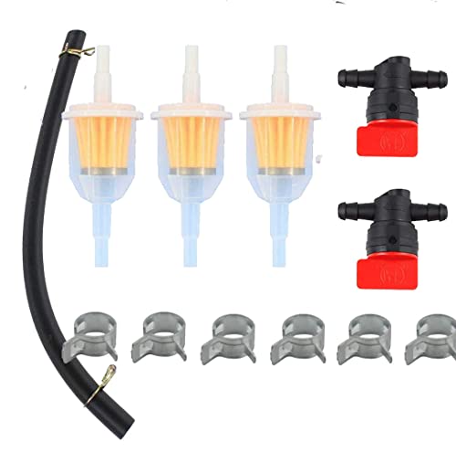 BEIYIPARTS 698181 494768 698183 1/4?? Horizontal in-Line Fuel Shut Off