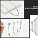8 Pcs Black Extension for Necklace, 4 Size Jewelry Extenders Necklace Chain Extender Extension Chain for Jewelry Making Necklace Bracelet Anklet for Women Girls