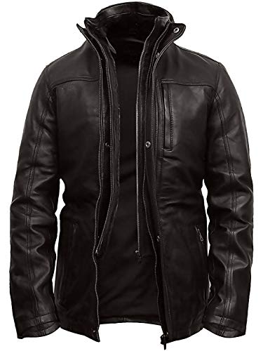 BRANDSLOCK Mens Genuine Biker Leather Jacket Coat Designer Style2