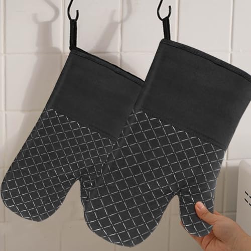 4PCS Oven Mitts&Pot Holders Pads Set, Silicone Oven Mitts, Kitchen Items - image 4