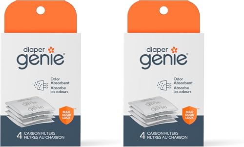 Image of Diaper Genie Playtex Carbon Filter Refill Tray for Diaper Pails, 4 Count (Pack of 2)