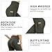 FIANA FASHIONS Womens High Waisted Yoga Leggings Tummy Control Workout Running Soft Pants Olive
