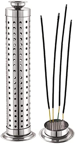 Handmade Stainless Steel Agarbatti Stand Safety Incense Sticks Holder 24Cm Approx. For Pooja Cone Dhoop Batti Stand #TOP1