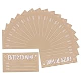 LOORGVEL 200 Pièces Billets De Jeu Vierges avec Champs Nom Téléphone pour Concours Tirages Enchères